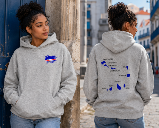 Cape Verdean Islands Unisex Heavy Blend Pullover Hoodie - Premium Fleece Sweatshirt