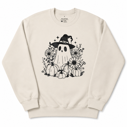 Ghost Crewneck Sweater | Retro Halloween Graphic Sweatshirt
