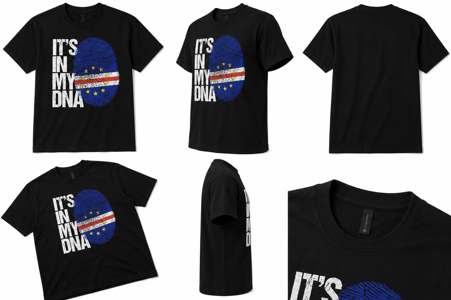 It’s In My DNA Cape Verdean Flag T-Shirt – Premium Soft Cotton Unisex Cultural Heritage Graphic Tee